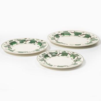 Service pieces, 36 pcs, ironstone, "Napoleon Ivy", Wedgewood.