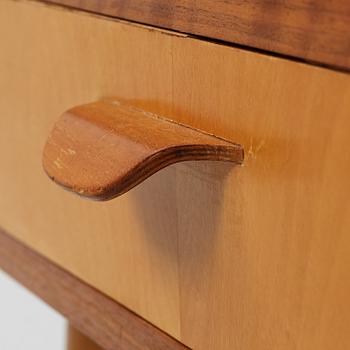 Helmut Magg, for WK möbel, a pair of teak bedside tables from the mid 20th century.