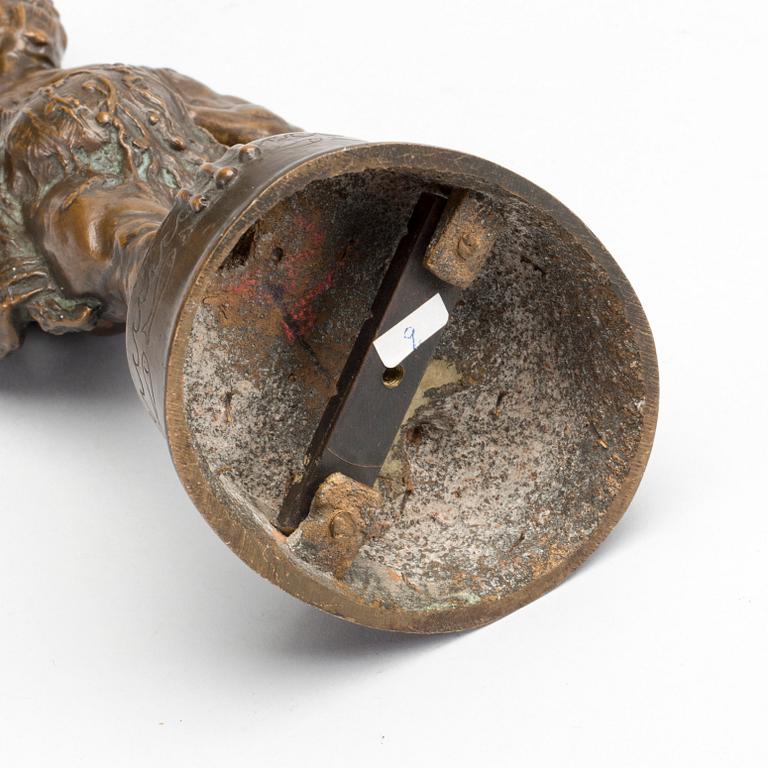 OTTO LASERZ, skulptur signerad och daterad Wien 20, patinerad brons.