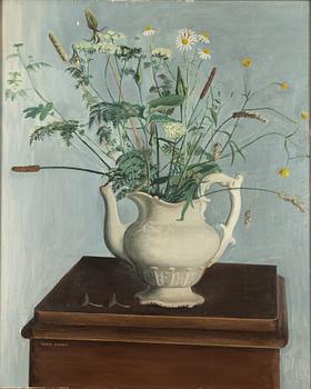 Gunnar Svenson, Summer Flowers in a White Jug.