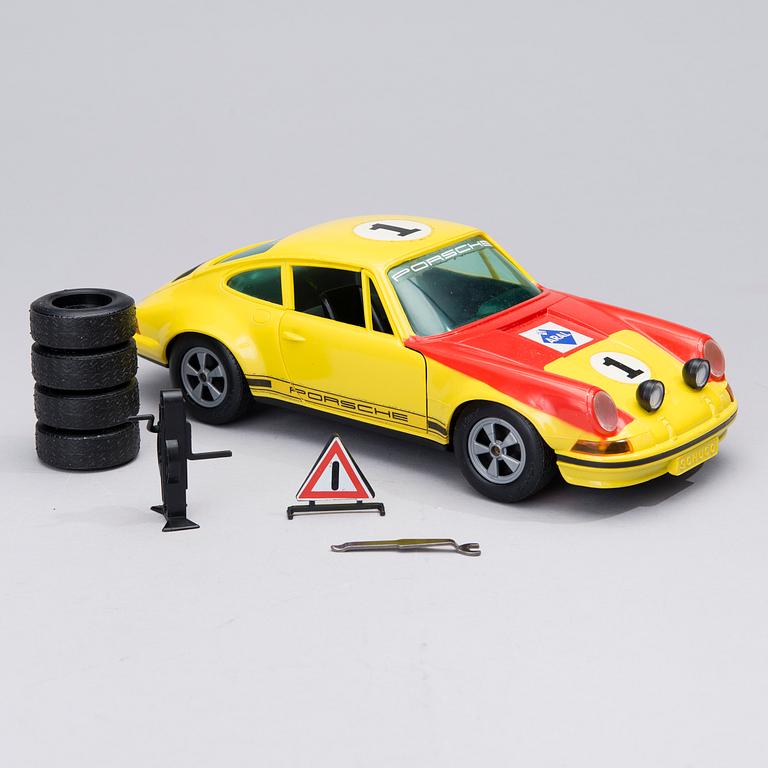 LEKSAKSBIL, Rallye Porsche 911R, Schuco 1970-tal.
