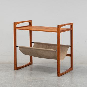 Kai Kristiansen, a teak and suede table.  Sika Møbler, Denmark.