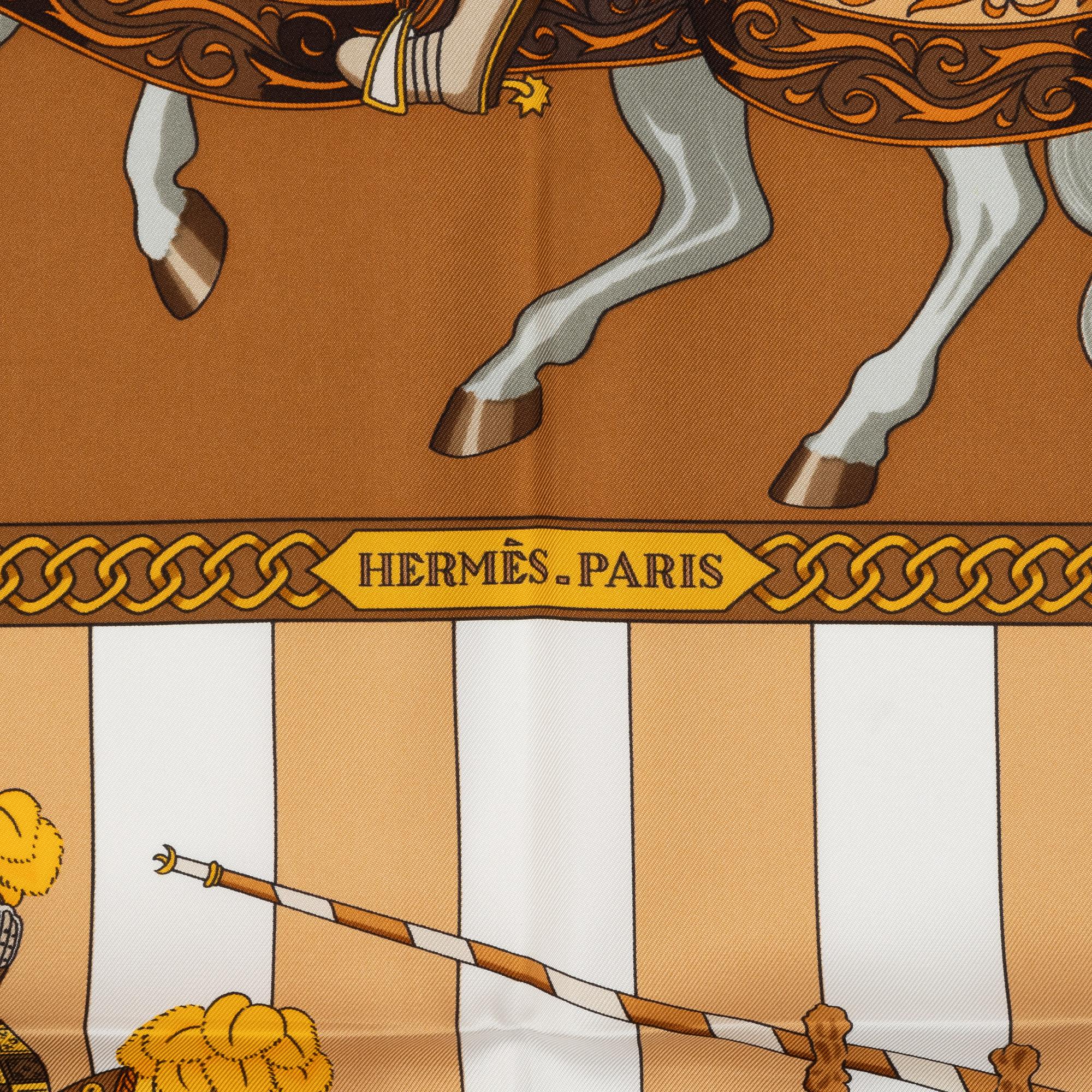 Hermès, scarf, "Chocs En Plumes".