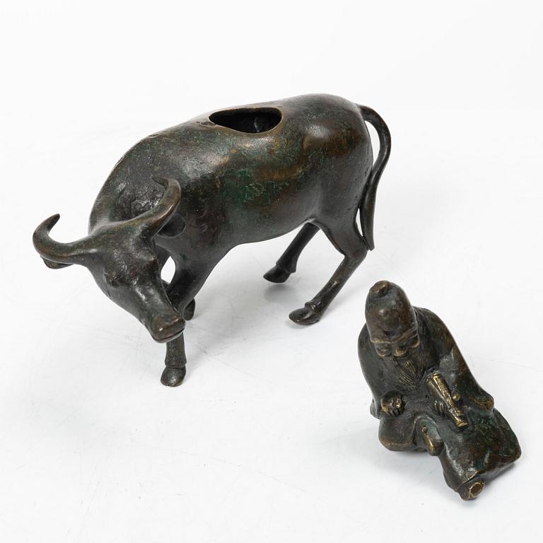 Rökelsekar, brons, Kina, sen qingdynasti.