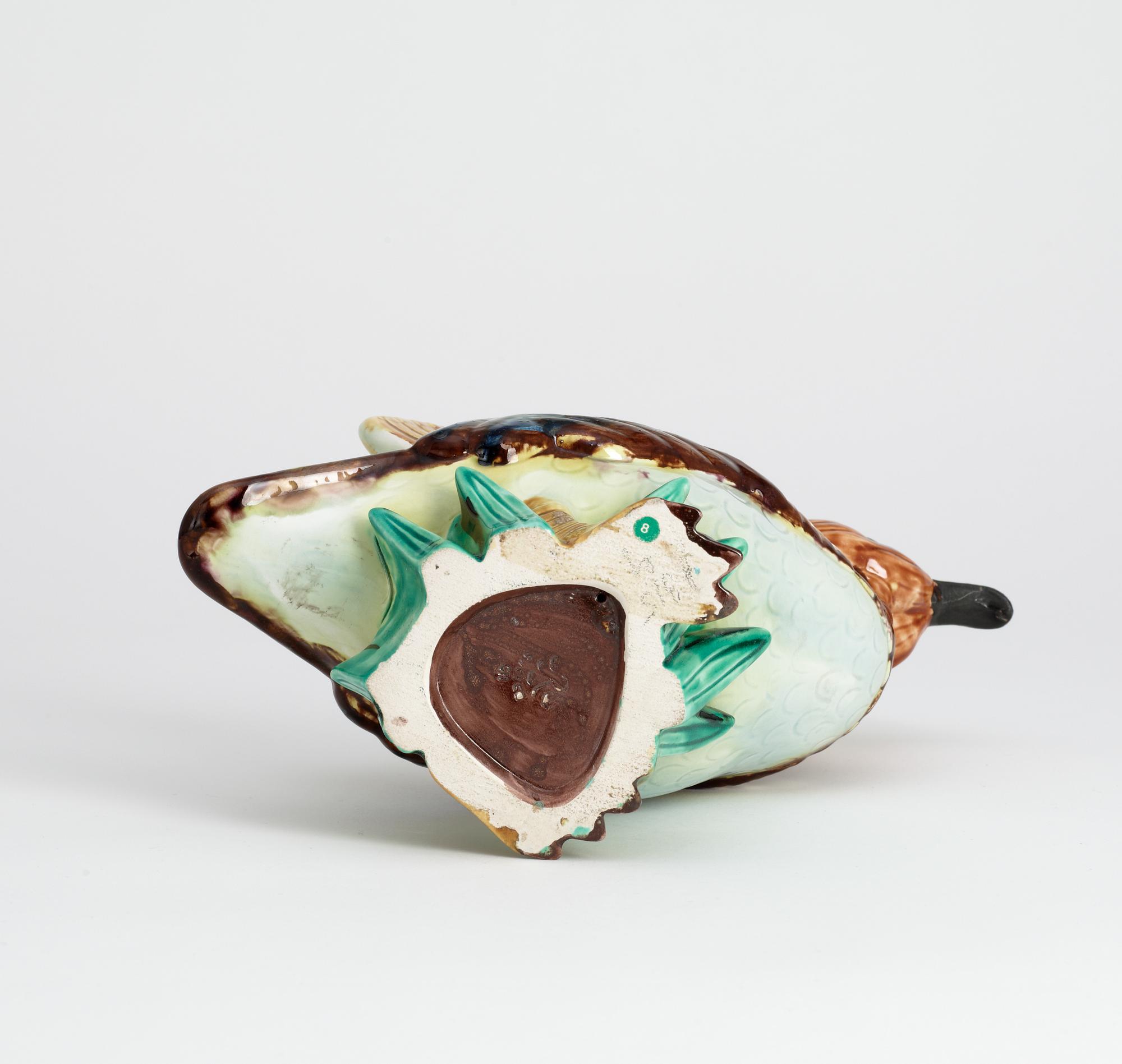 A Gunnar Nylund stoneware figure of a mandarin duck, Rörstrand.