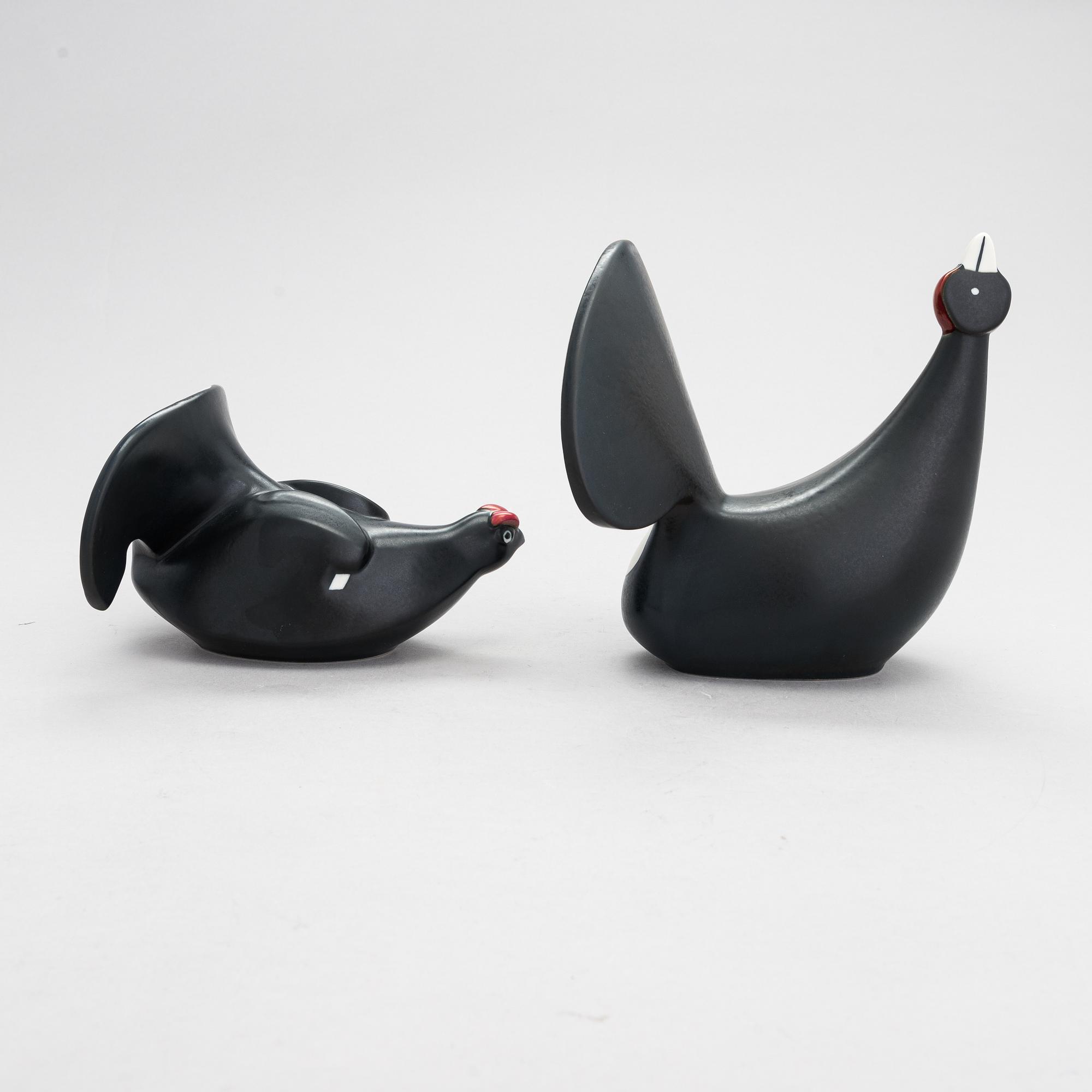 Lillemor Mannerheim, figuriineja, 2 kpl, posliinia, Arabia.