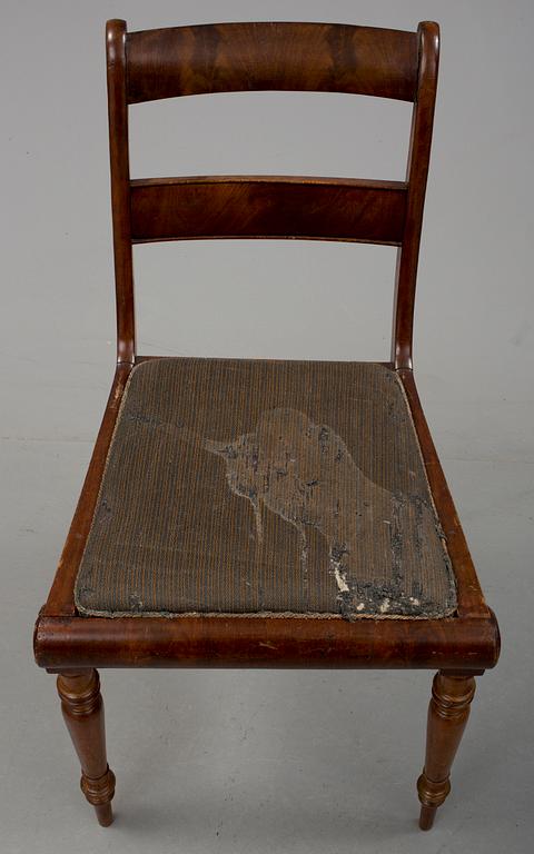 STOLAR, 8 st. Empire, 1800-talets andra kvartal.