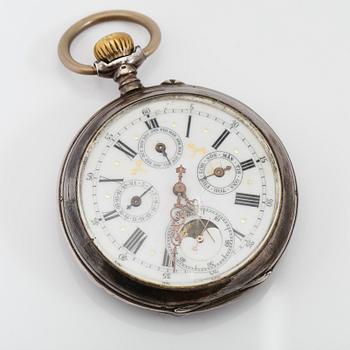 FICKUR, silver, omkring år 1900.