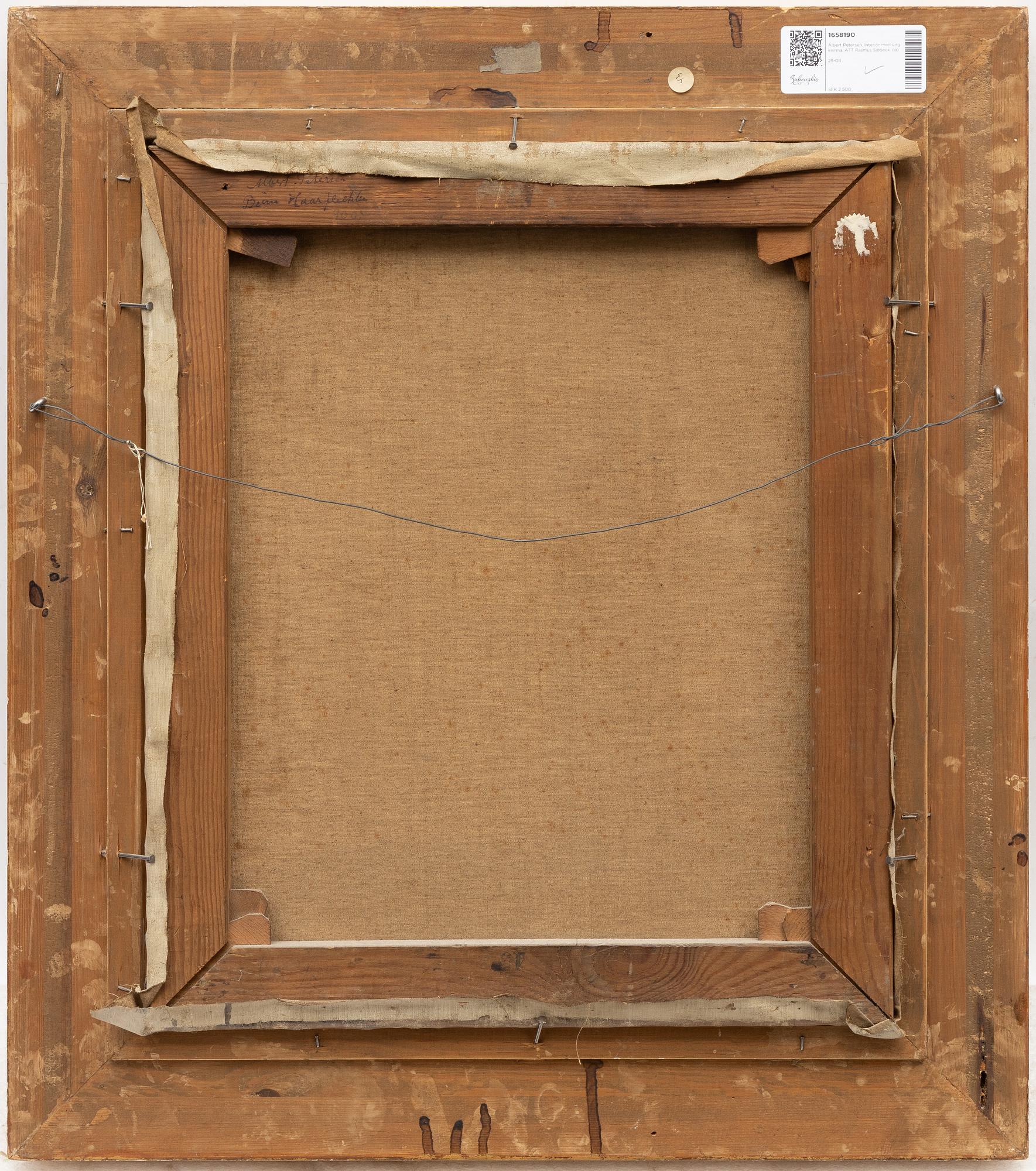 Albert Petersen, Interiör med ung kvinna.