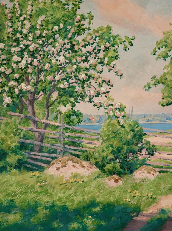 Johan Krouthén, Blooming apple tree.