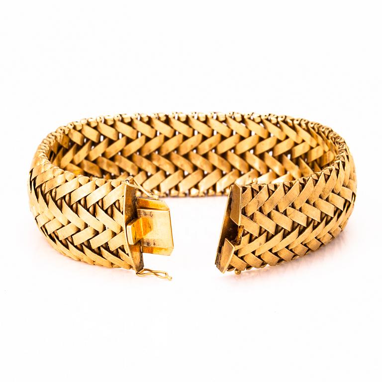 HALSBAND och ARMBAND, 18K guld.