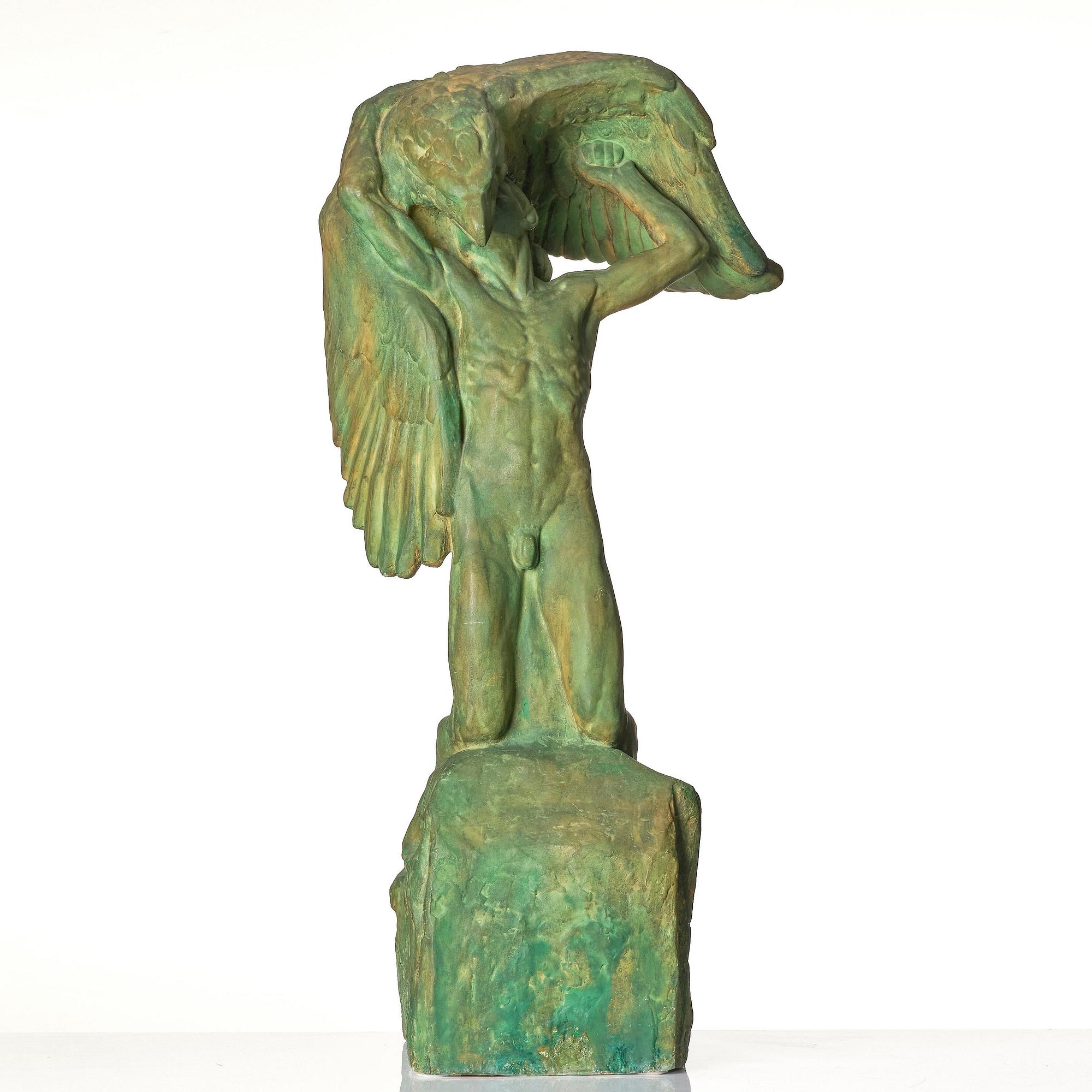 Carl Milles, "Vingarna" ("Gosse med örn").