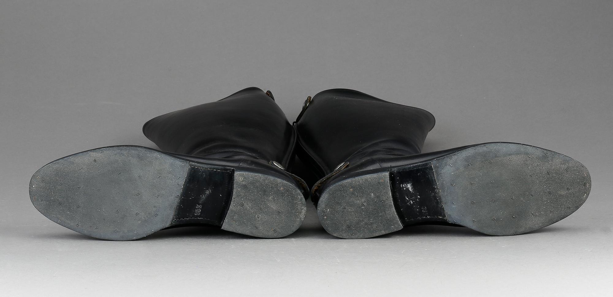 RIDSTÖVLAR, ett par, läder, Alberto Fasciani, Italien, storlek 38 1/2.