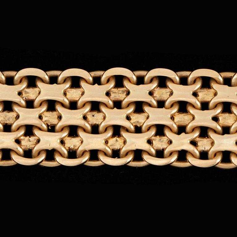 ARMBAND, 18k guld. Vikt ca 48 gram.