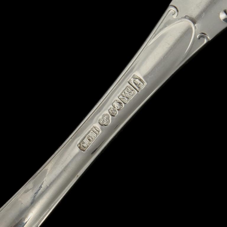 FISKBESTICK, 6+6 st, C G Hallberg, silver, 1949/1950, vikt ca 710 gram.