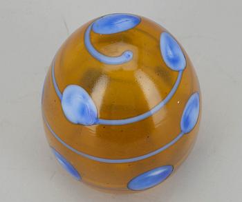 A GLASS EGG.