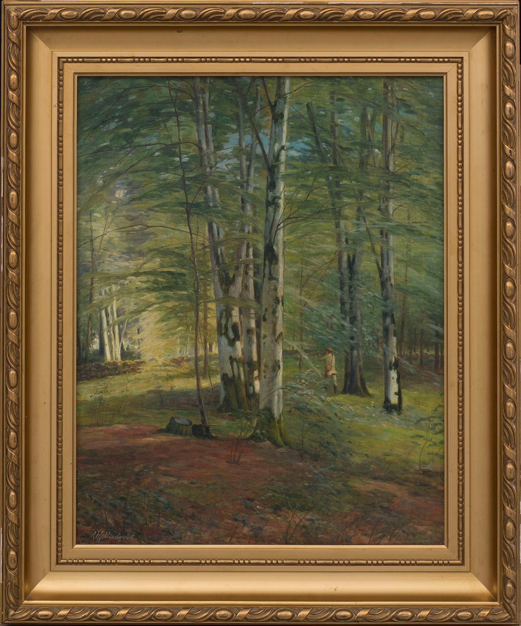 AXEL HJALMAR LINDQVIST, oil on canvas on panel, signed,