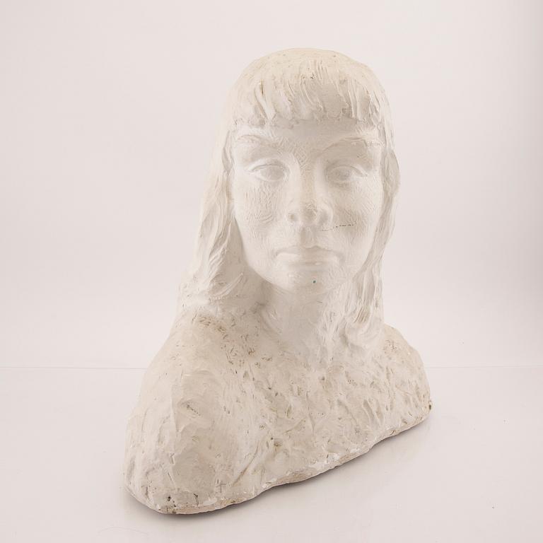 Åke Falk, unsigned plaster sculpture.