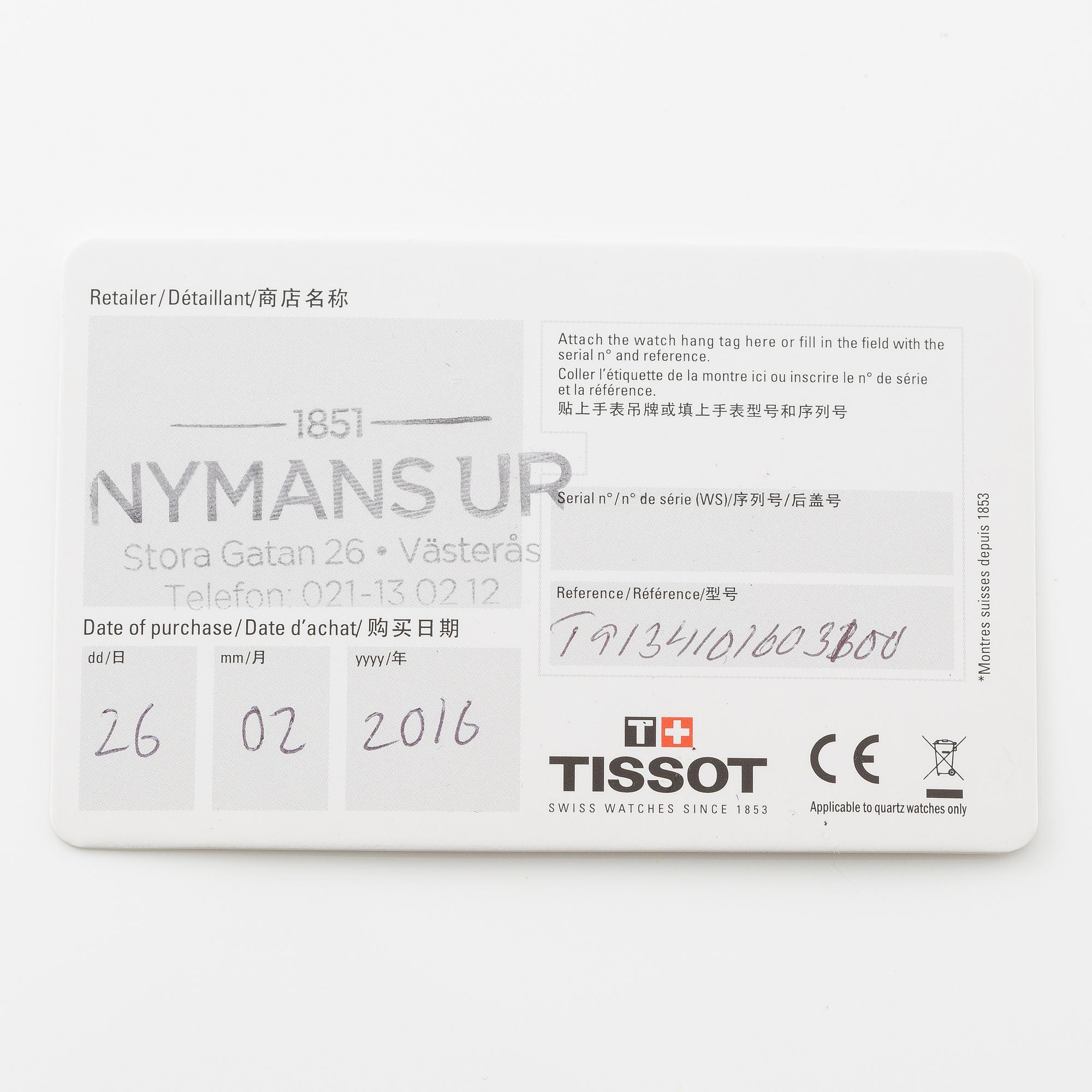 Tissot, armbandsur, 33,5 mm.