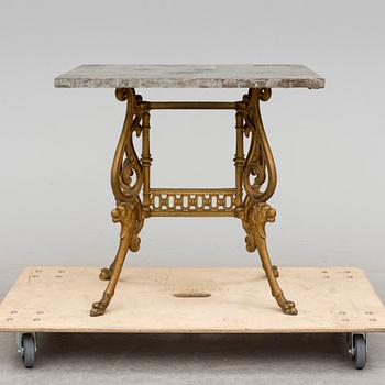A late 19th century garden table.