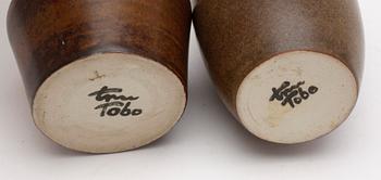 VASER, 2 st, lergods, Tobo, 1900-tal.