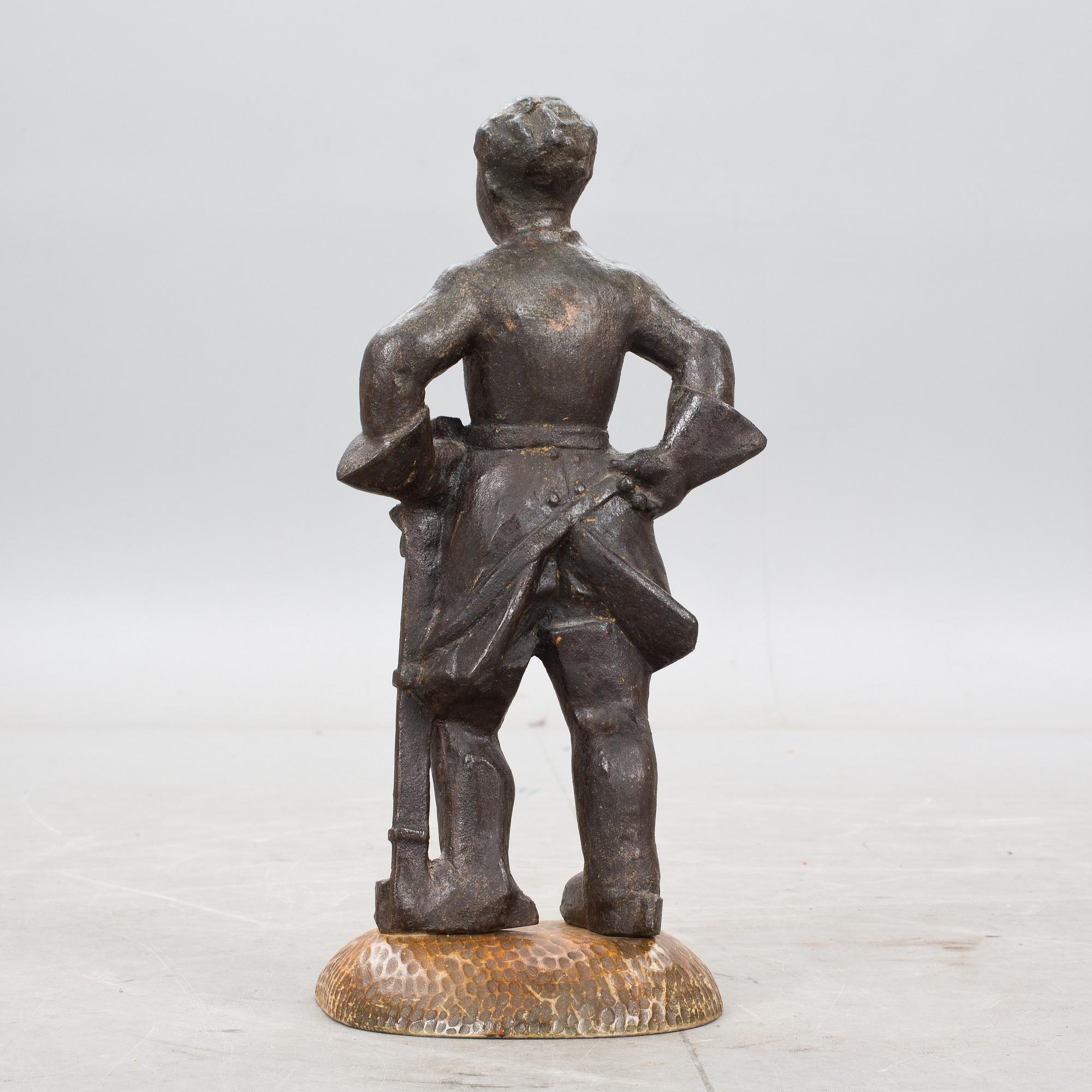 ALLAN EBELING, skulptur, gjutjärn, ej signerad.