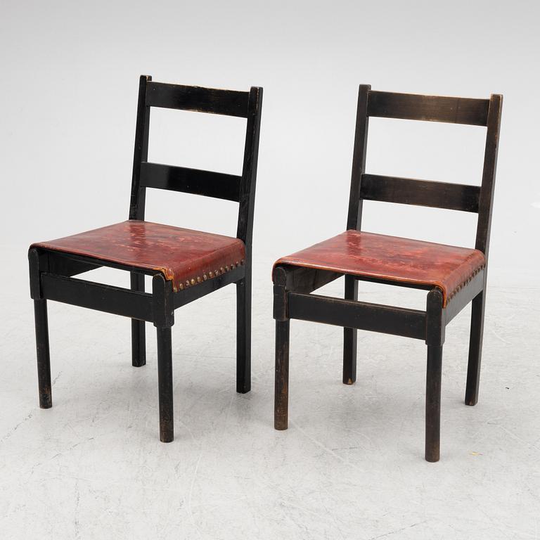 Chairs, a pair, functional style, 1930s.