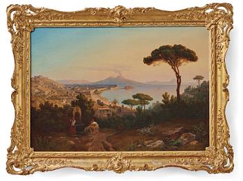 551. Gustaf Wilhelm Palm, ”Vue af Neapel från Monte Posillipo”.