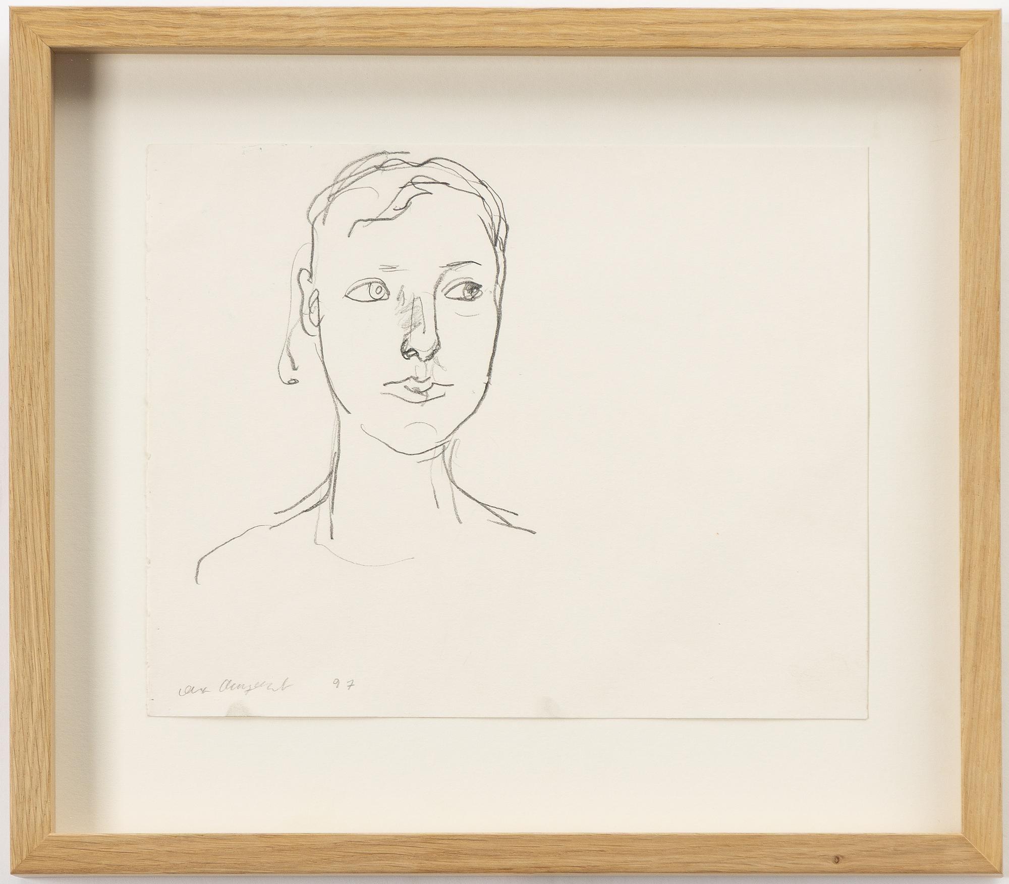 Lena Cronqvist, Self-portrait.