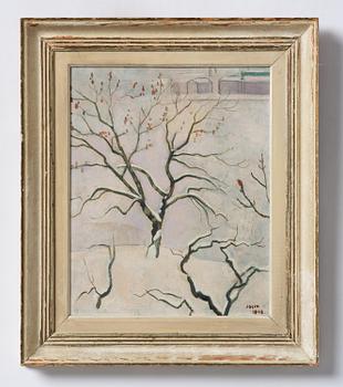 Einar Jolin, Winter Tree with Bullfinch.