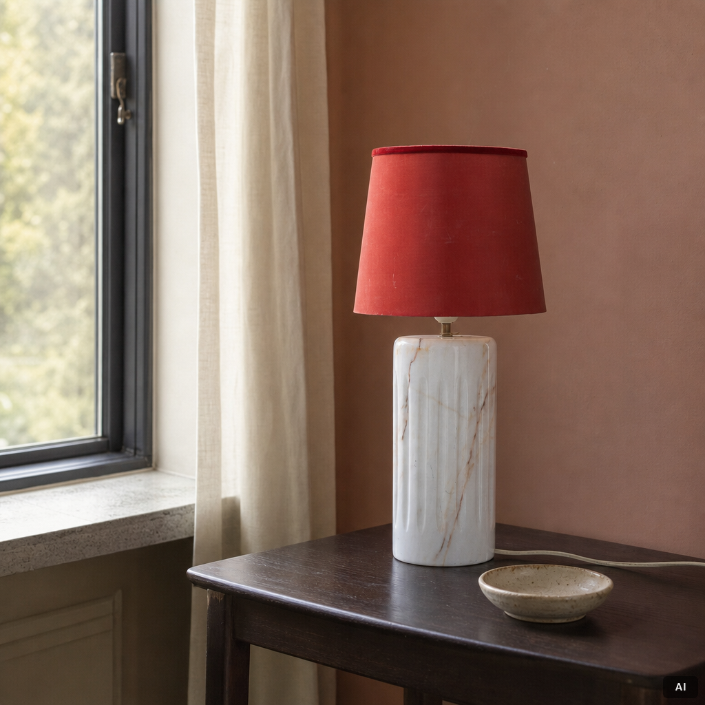 A table lamp, late 1900s.