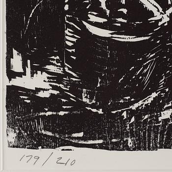 Lars Lerin, träsnitt, signerad 179/210.