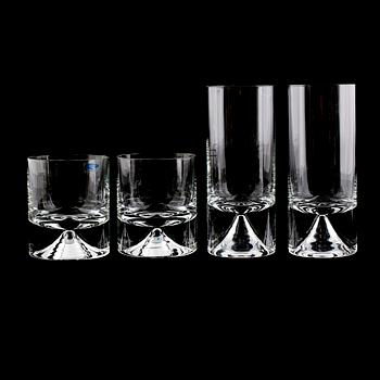 HIGHBALLGLAS, 6 st samt WHISKYGLAS, 10 st "Everest", Björn Weckström, Arabia och Nuutajärvi.