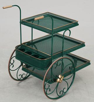 OKÄND FORMGIVARE, serveringsvagn, 1940-50-tal.