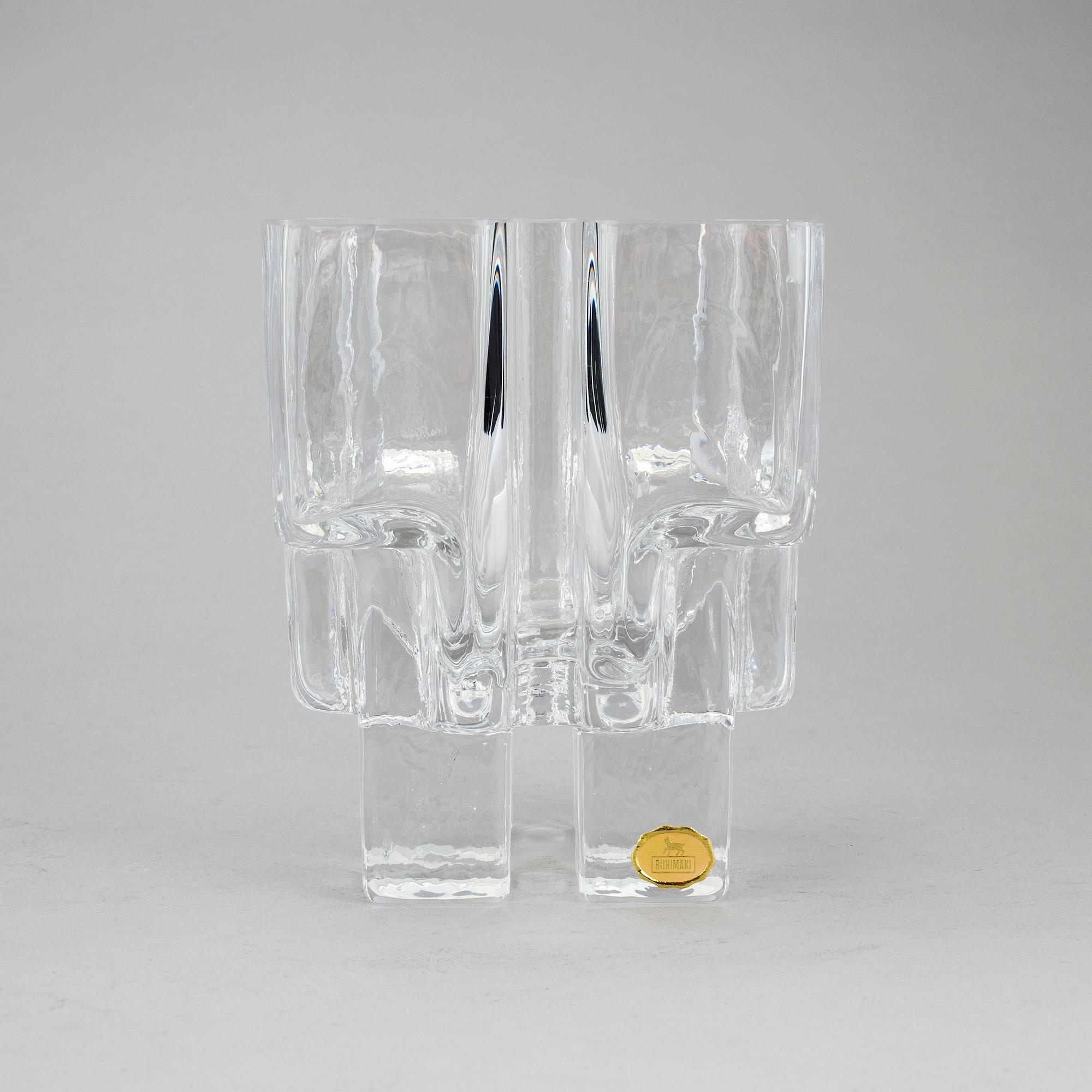 HELENA TYNELL, vas, glas, Riihimäen Lasi Oy, signerad.