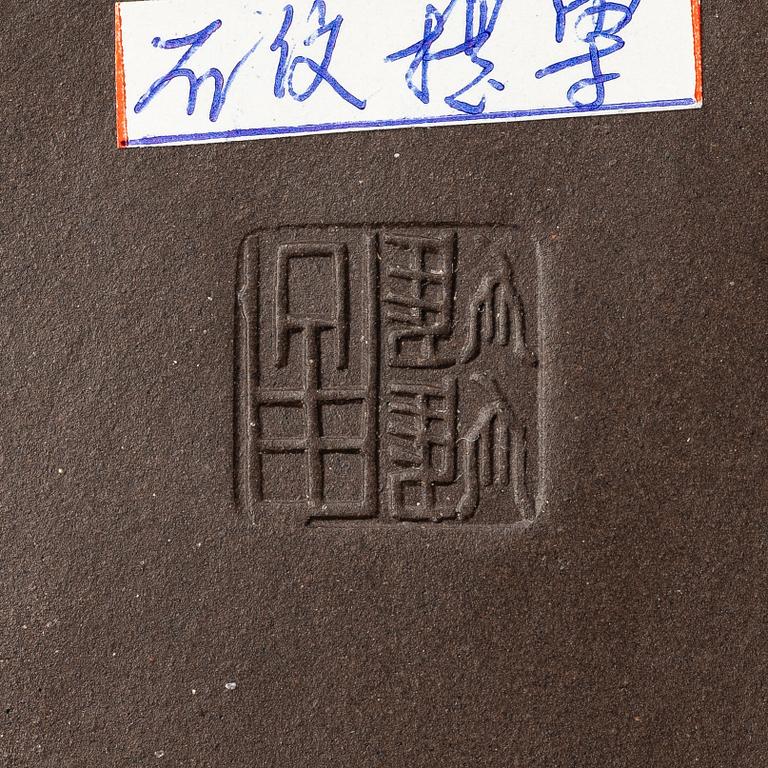 Tekannor, fyra stycken, yixing, Kina, 1980-/90-tal.