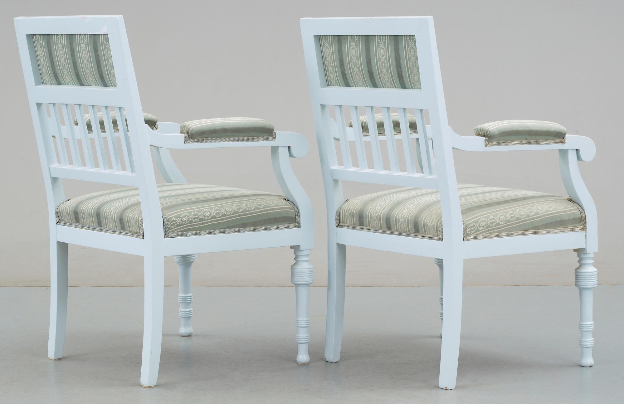 SALONGSGRUPP, 8 delar, empirestil 1910-tal.