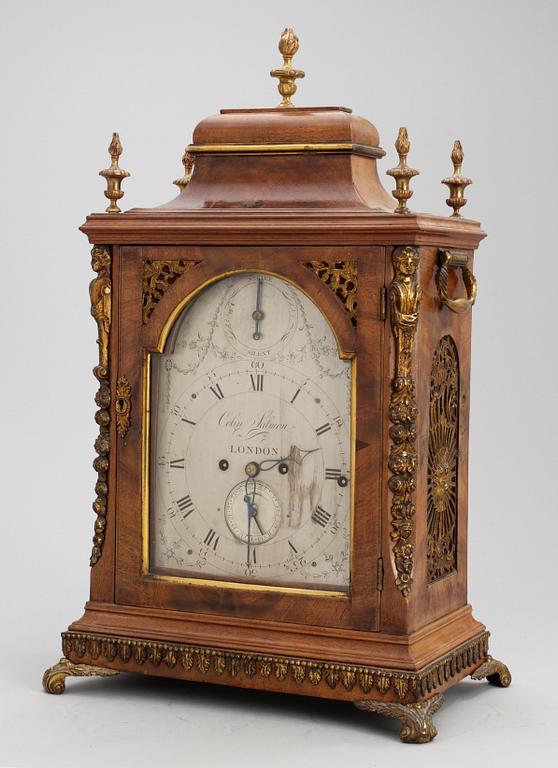 An English 18th century bracket clock marked Colin Salmon London.