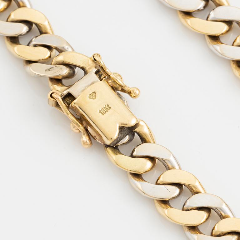 Bracelet 18K gold and white gold.
