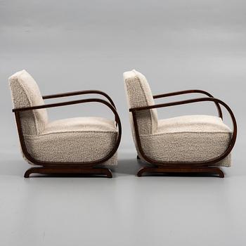 Armchairs, a pair, Art Deco, first half of the 20th century.