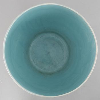 Josef Ekberg, a large "Sgrafitto" earthenware flower pot, Gustavsberg 1915.