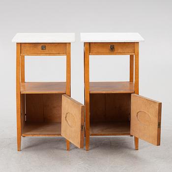 Sängbord, ett par, 1900-talets början.