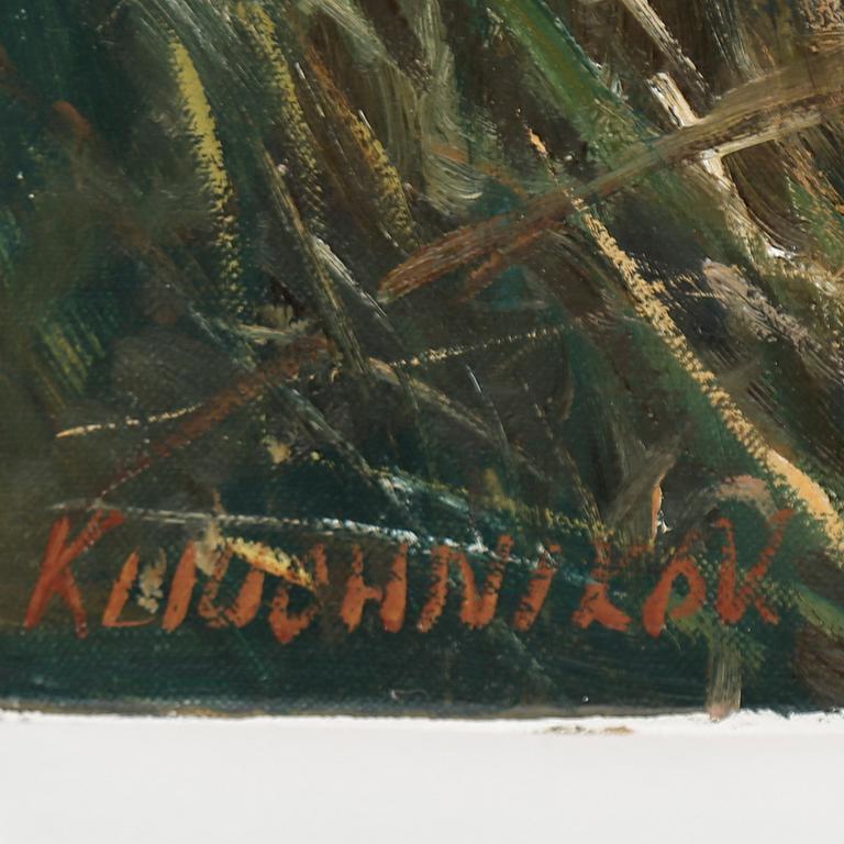 VJETESLAJ KLIUCHNIKOV, olja på duk, signerad.