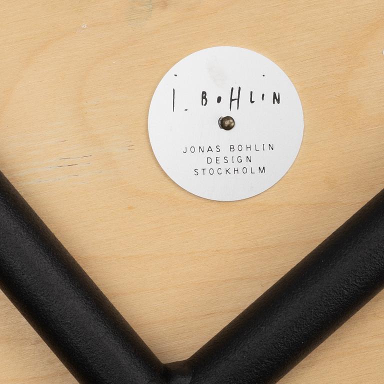 Jonas Bohlin, a pair of "palett" stools, Jonas Bohlin Design, Stockholm, Sweden.
