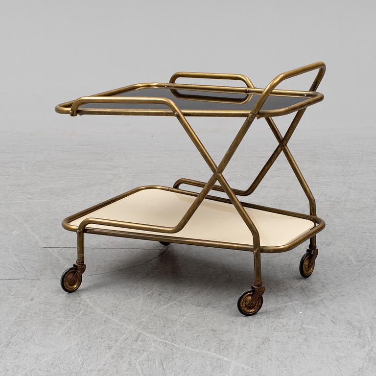 A late 20th Century serving trolley.