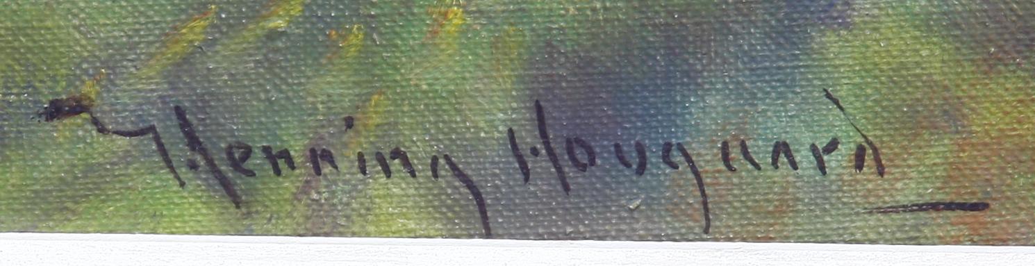 HENNING HOUGAARD, olja på duk, sign.