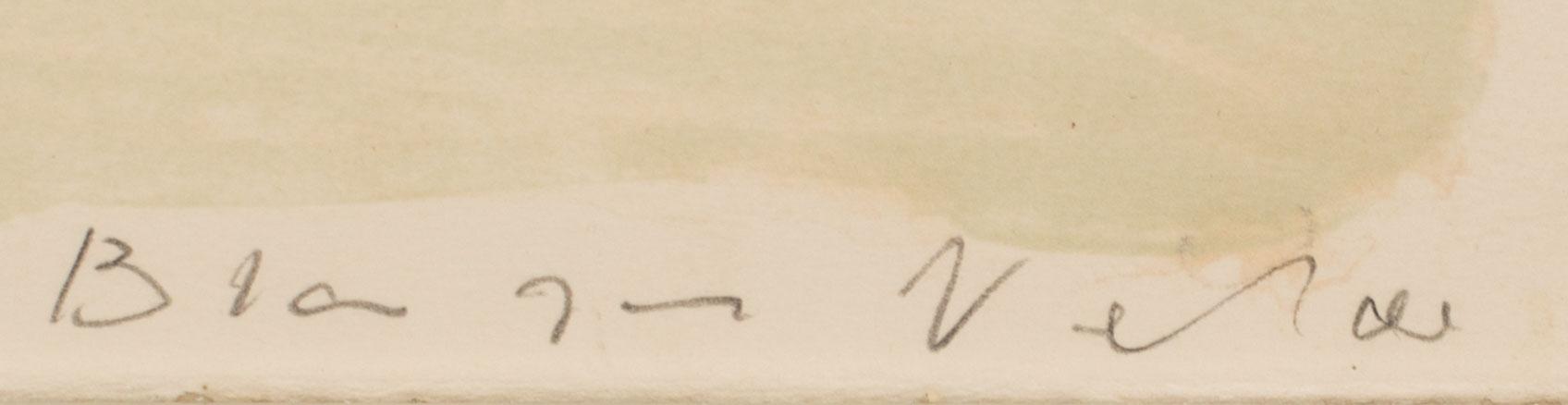 BRAM VAN VELDE, färglitografi, signerad och märkt e.a.