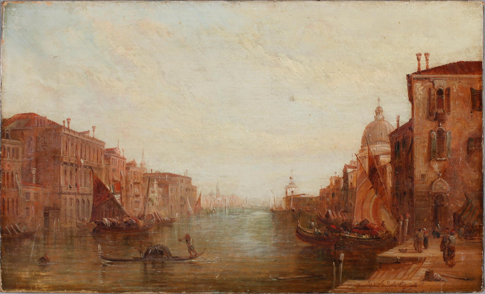DAVID ROBERTS, tillskriven, olja på duk, signerad och daterad 1847.