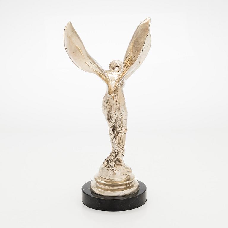 Skulptur, "Spirit of Ecstacy", symbol för Rolls-Royce, 1900-tal.