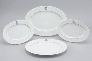 SERVIS, 119 delar, "Swedish Grace" med monogram, porslin, Rörstrand, 1900-tal.